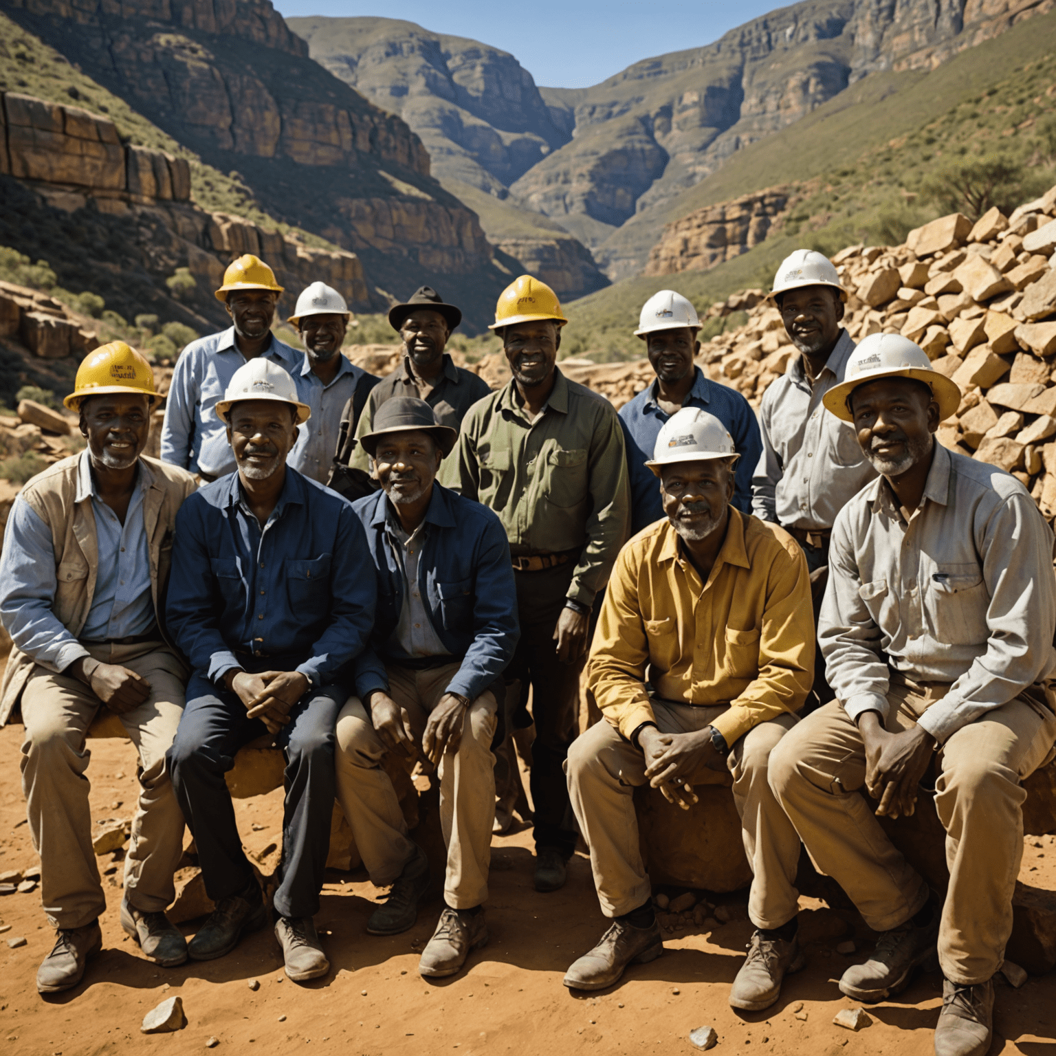 A group of gold mining experts discussing challenges and opportunities in the South African gold mining industry